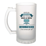 Chope de bière homme personnalisé idée cadeau homme Chope de bière original homme Chope de bière prénom cadeau noël anniversaire secret santa Verre à Bière pinte