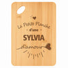 Planche bambou gravée personnalisée femme idée cadeau Fête des Mères apéro 30×20 prénom cuisine plateau fromage anniversaire noel maman mamie