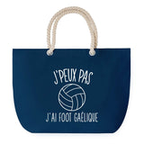 Sac de plage Bleu anse corde J'peux Pas Football Gaélique