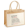 Sac Fête des Pères Papa Papi Frère Homme Famille Idée Cadeau anniversaire Noël Travail Boulot Métier Départ Retraite Collègue cabas 
