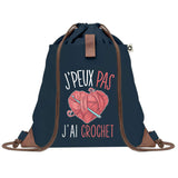 sac a dos bleu coton recycle avec pochette idee cadeau originale pour collegue ami prof ou membre de la famille cadeau mixte noel anniversaire secret santa ou depart au travail sac leger pratique et ecologique design breton moderne