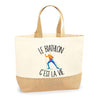 Sac Jute Fête des Mères Fêtes des Pères Mamie Papi Famille Idée Cadeau anniversaire Noël Travail Boulot Métier Départ Retraite Collègue Femme Homme