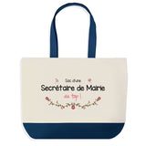 Sac de shopping bleu Secrétaire de Mairie au Top
