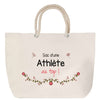 Sac Fête des Mères Mamie Famille Idée Cadeau anniversaire Noël Travail Boulot Métier Départ Retraite Collègue Femme cabas shopping plage