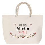Sac Fête des Mères Mamie Famille Idée Cadeau anniversaire Noël Travail Boulot Métier Départ Retraite Collègue Femme cabas shopping plage