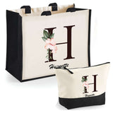 Cabas femme sac plage ou shopping tote bag pochette trousse Idée cadeau original pour anniversaire Noël travail départ retraite collègue famille fete des mères maman mamie