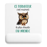 Tapis de souris ergonomique avec repose-poignet, accessoire bureau pour femme et homme, fête des pères, cadeau pas cher, idée cadeau fête des mères, secret santa, départ à la retraite, télétravail et gaming