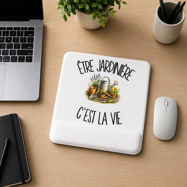 Tapis de Souris Être jardinière c'est la vie