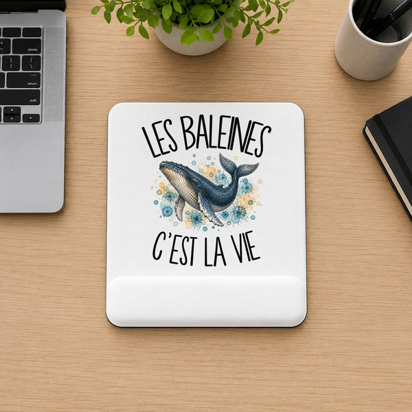 Tapis de Souris Les baleines c'est la vie