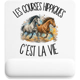 Tapis de Souris Les courses hippiques c'est la vie