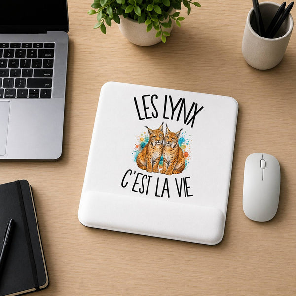 Tapis de Souris Les lynx c'est la vie