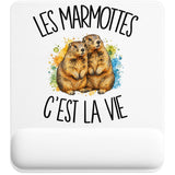 Tapis de Souris Les marmottes c'est la vie
