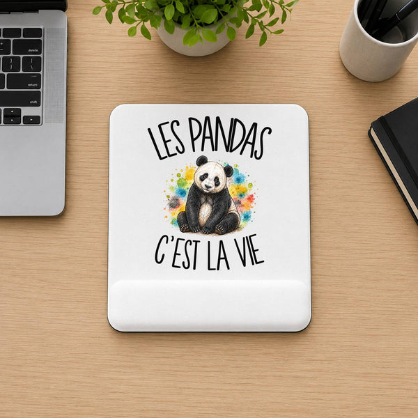Tapis de Souris Les pandas c'est la vie