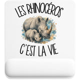 Tapis de Souris Les rhinocéros c'est la vie