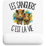 Tapis de Souris Les sangliers c'est la vie