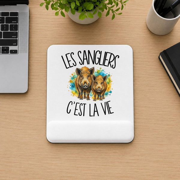 Tapis de Souris Les sangliers c'est la vie