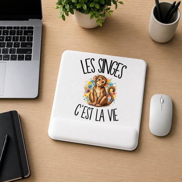 Tapis de Souris Les singes c'est la vie