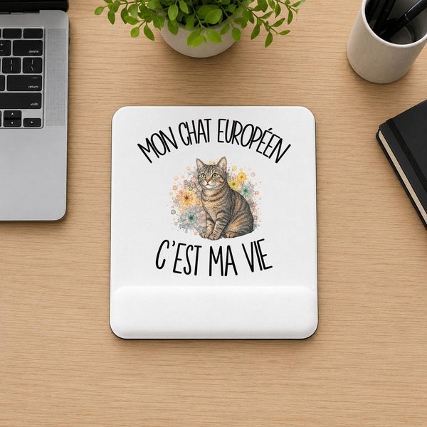 Tapis de Souris Mon Chat Européen c'est ma vie