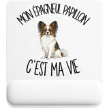 Tapis de Souris Mon Épagneul Papillon c'est ma vie