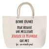Sac Fête des Mères Mamie Famille Idée Cadeau anniversaire Noël Travail Boulot Métier Départ Retraite Collègue Femme cabas shopping plage