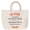Sac Fête des Mères Mamie Famille Idée Cadeau anniversaire Noël Travail Boulot Métier Départ Retraite Collègue Femme cabas shopping plage