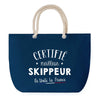 Sac de plage Bleu anse corde Certifié meilleur Skippeur