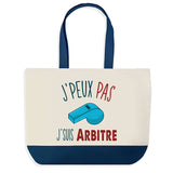 Sac de shopping bleu J'peux pas Arbitre