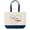 Sac de shopping bleu Cheffe de Cuisine Irremplaçable