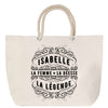Sac Fête des Mères Mamie Famille Idée Cadeau anniversaire Noël Travail Boulot Métier Départ Retraite Collègue Femme cabas shopping plage