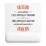Tapis de souris ergonomique avec repose-poignet, accessoire bureau pour femme et homme, fête des pères, cadeau pas cher, idée cadeau fête des mères, secret santa, départ à la retraite, télétravail et gaming