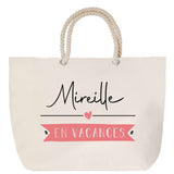 Sac Fête des Mères Mamie Famille Idée Cadeau anniversaire Noël Travail Boulot Métier Départ Retraite Collègue Femme cabas shopping plage