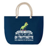 Sac de plage Bleu anse corde Trottinette Légende Humour Geek
