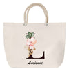 Sac Fête des Mères Mamie Famille Idée Cadeau anniversaire Noël Travail Boulot Métier Départ Retraite Collègue Femme cabas shopping plage