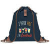 sac a dos bleu coton recycle avec pochette idee cadeau originale pour collegue ami prof ou membre de la famille cadeau mixte noel anniversaire secret santa ou depart au travail sac leger pratique et ecologique design breton moderne