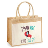 Sac Fête des Mères Mamie Famille Idée Cadeau anniversaire Noël Travail Boulot Métier Départ Retraite Collègue Femme cabas shopping plage Homme Papa Papi Pères Frère