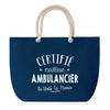 Sac de plage Bleu anse corde Certifié meilleur Ambulancier