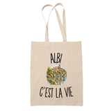 Tote Bag Beige Albi c’est la vie