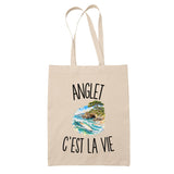 Tote Bag Beige Anglet c’est la vie
