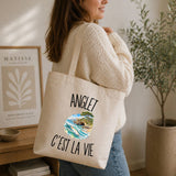 Tote Bag Beige Anglet c’est la vie