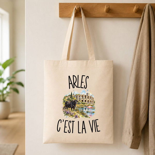 Tote Bag Beige Arles c’est la vie