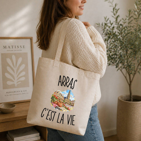 Tote Bag Beige Arras c’est la vie