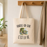 Tote Bag Beige Asnières-sur-Seine c’est la vie