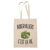 Tote Bag Beige Aubervilliers c’est la vie