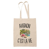 Tote Bag Beige Avignon c’est la vie
