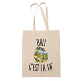 Tote Bag Beige Bali c’est la vie