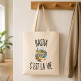 Tote Bag Beige Bastia c’est la vie