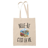 Tote Bag Beige Belle-Île c’est la vie