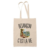 Tote Bag Beige Besançon c’est la vie