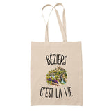 Tote Bag Beige Béziers c’est la vie