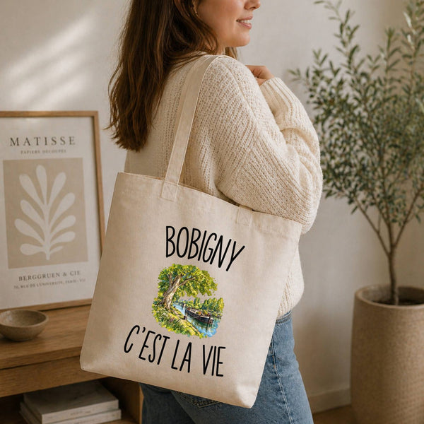 Tote Bag Beige Bobigny c’est la vie